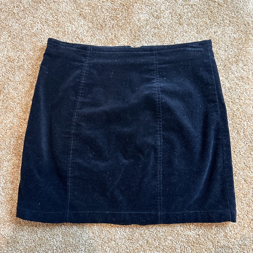 Black Suede Skirt